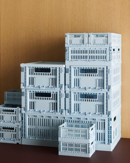 Colour Crate Mini, recycled plastic, 2 pcs, soft blue