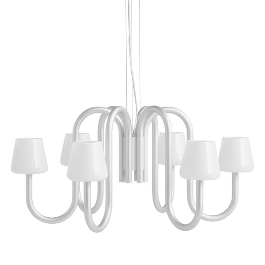 Apollo chandelier 745 by HAY #white opal glass #