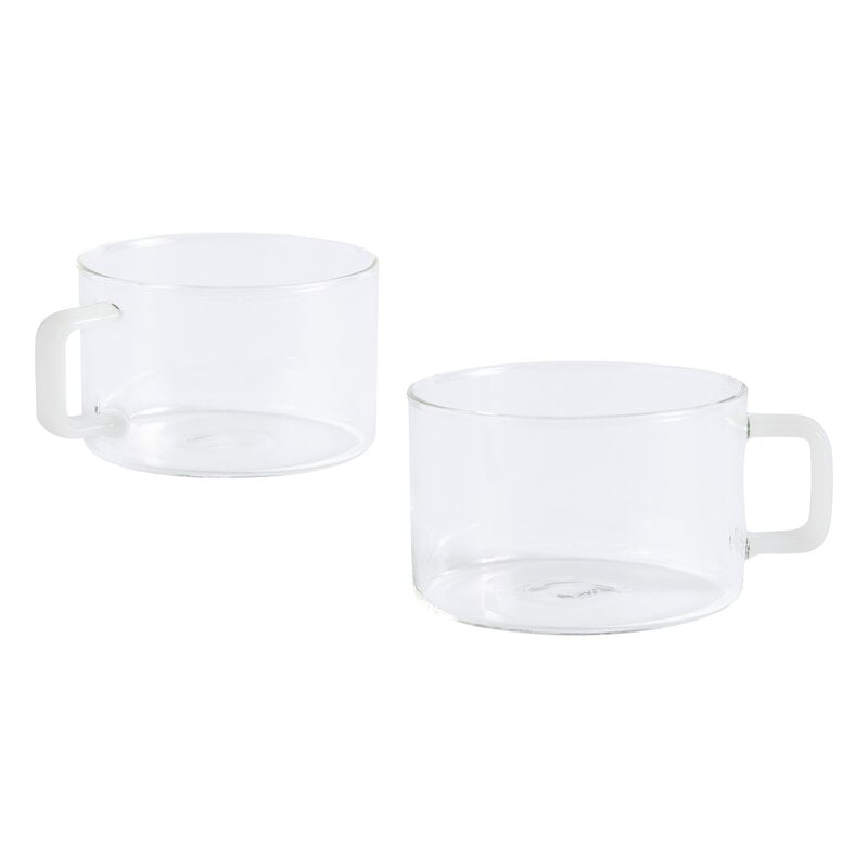 Brew cup by HAY #set of 2, clear - jade white #