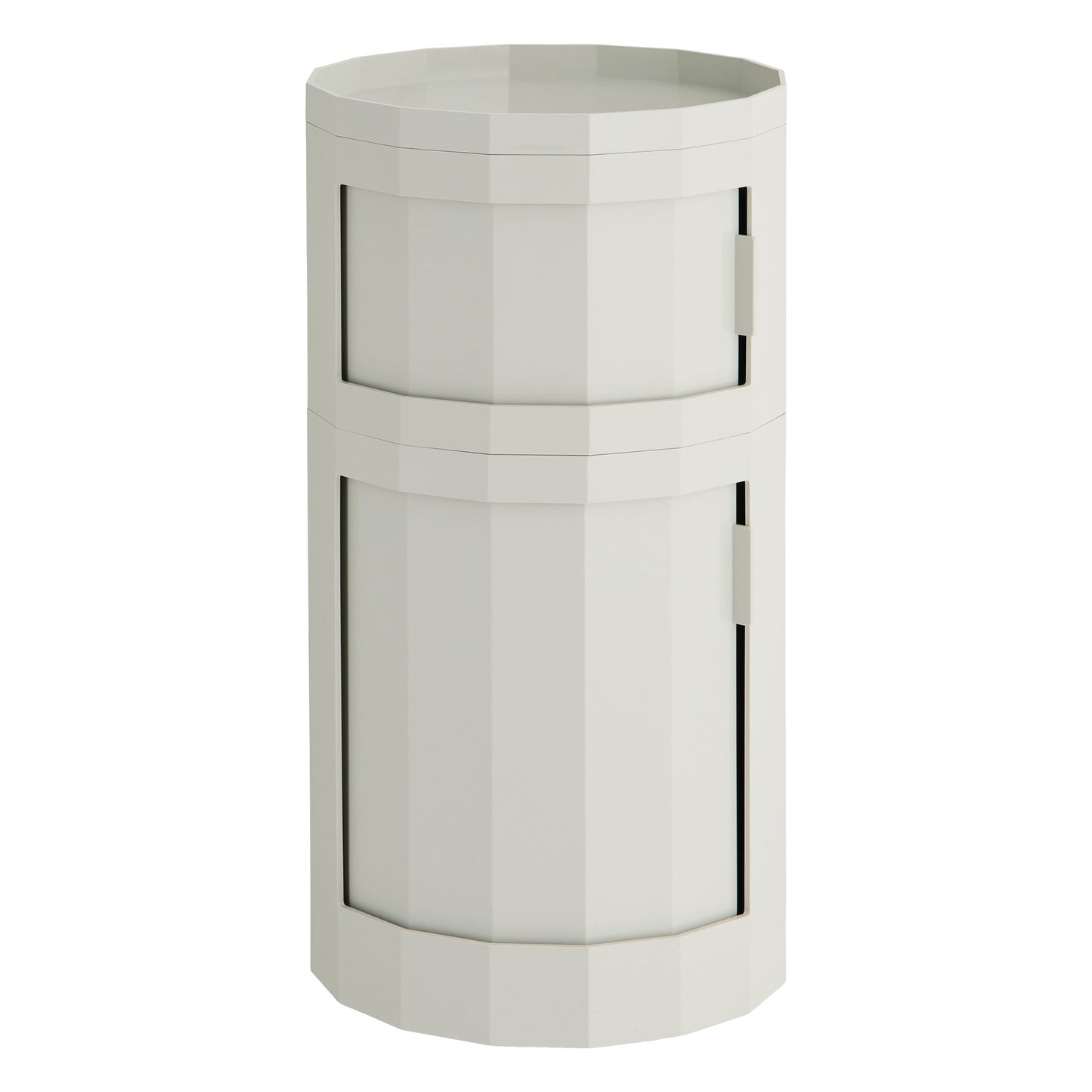Facet cabinet 110, incl. feet and castors, misty grey