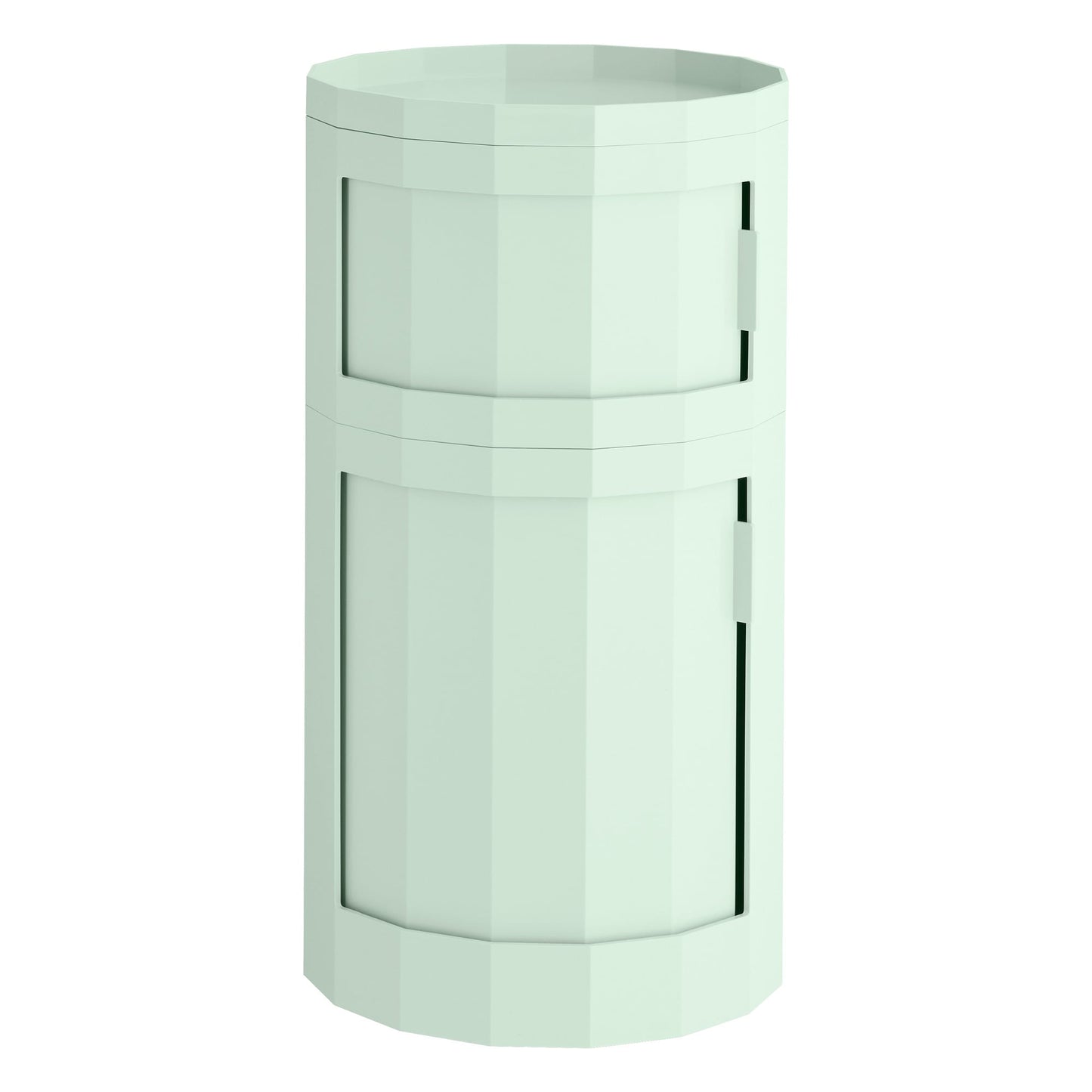 Facet cabinet 110, incl. feet and castors, soft mint