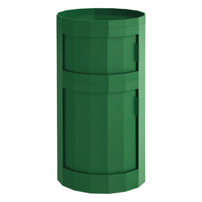 Facet cabinet 110, incl. feet and castors, spinach green