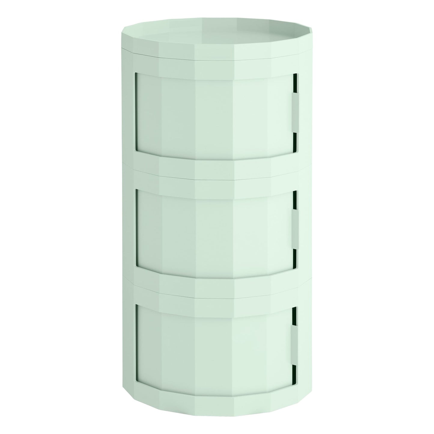 Facet cabinet 30, three doors, soft mint