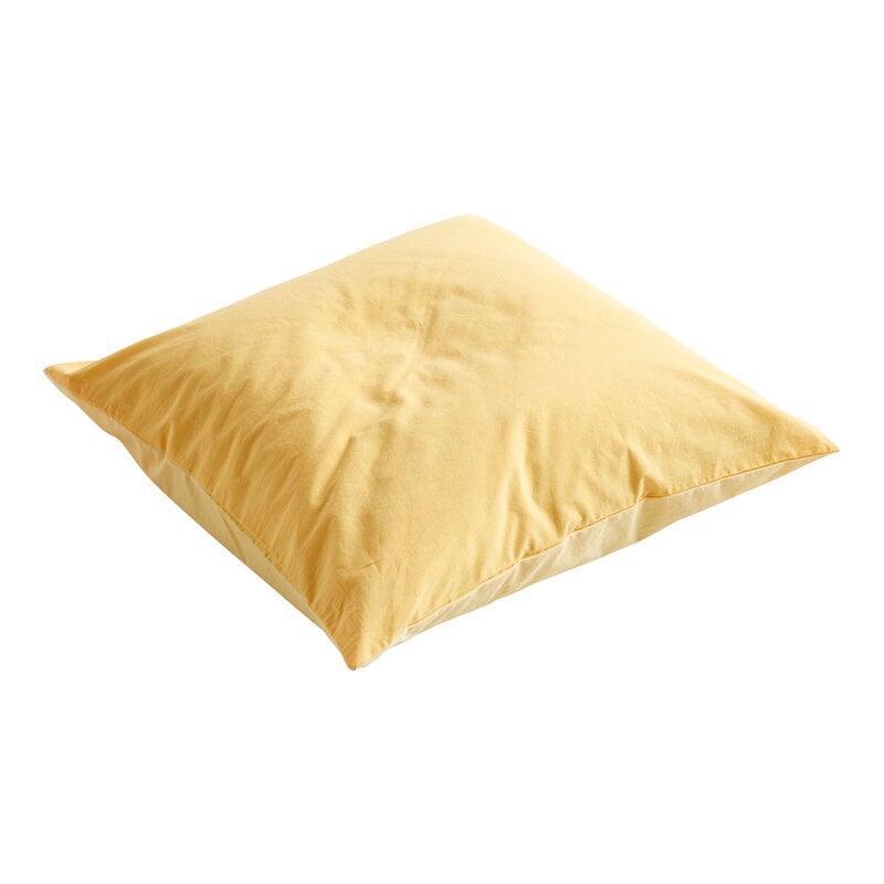 Duo pillowcase by HAY #golden yellow #80 x 80 cm