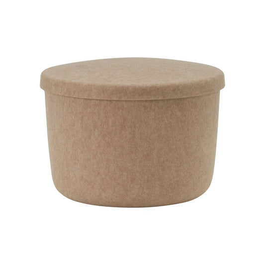 Hide storage pouf by Normann Copenhagen #small, sand #