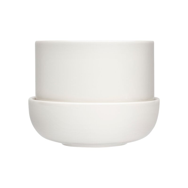 Nappula plant pot with saucer 170 x 130 mm by Iittala #white #