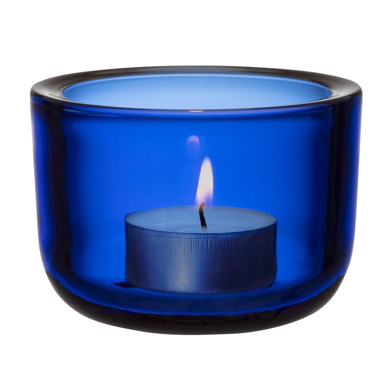 Valkea tealight candleholder by Iittala #60 mm, ultramarine blue #