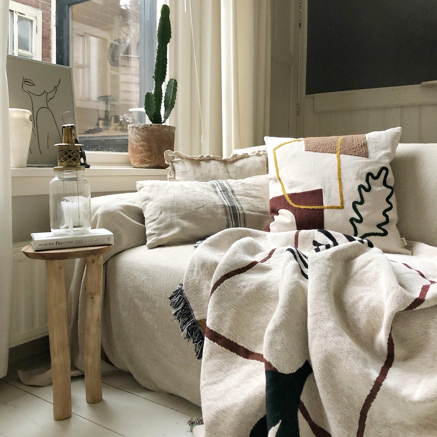 Ferm Living Mirage Pude Leaf
