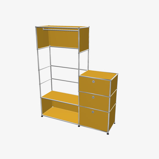 2x5 이동식 옷장 [W(750+500)XD350XH(350+250+250+350+350)]