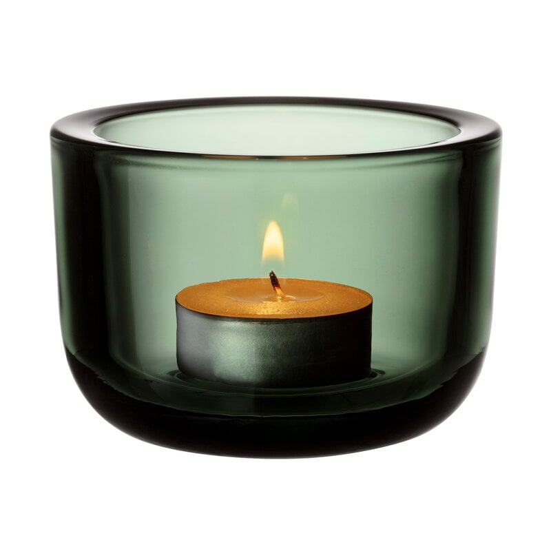 Valkea tealight candleholder by Iittala #60 mm, pine green #