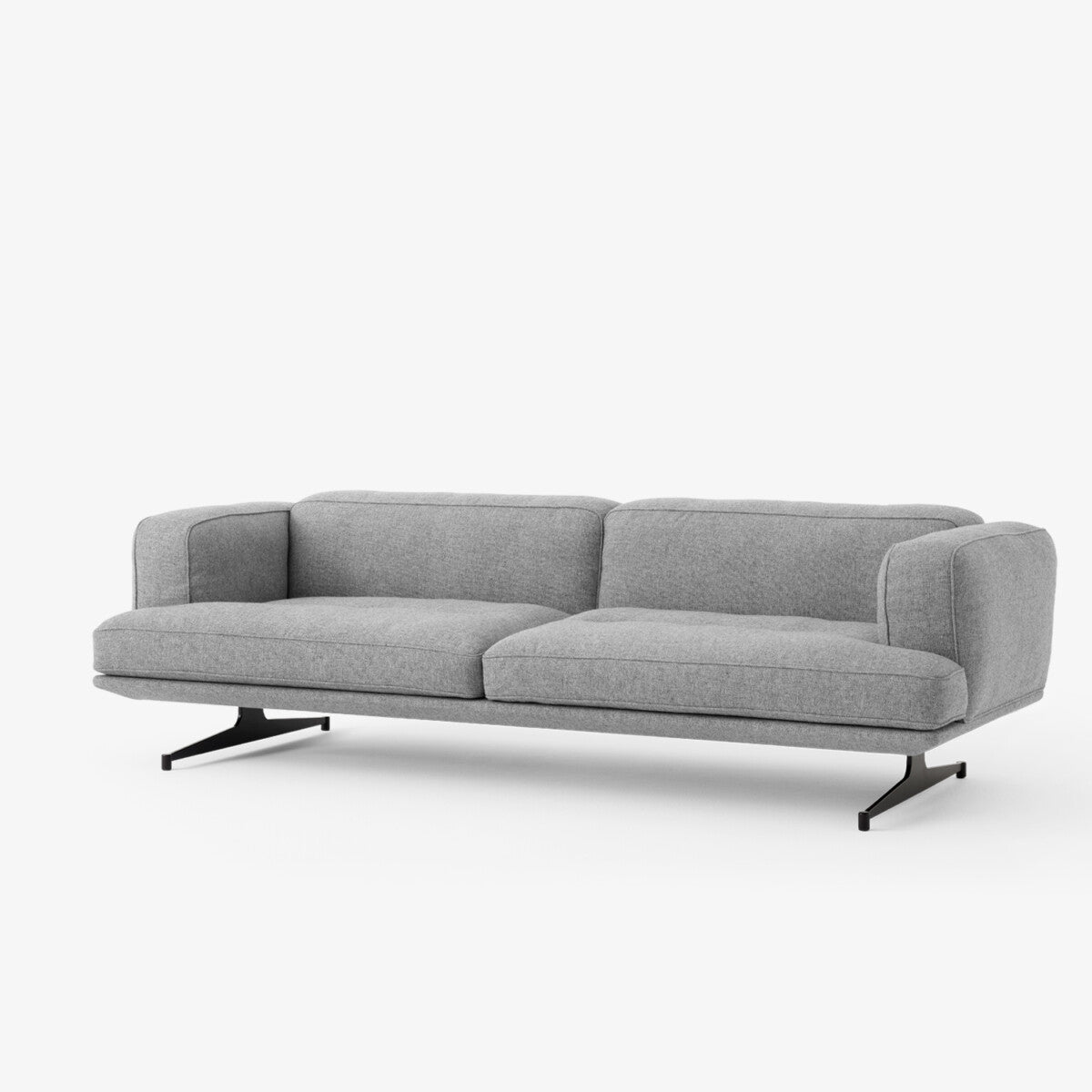 Inland Av23 - Upholstered Sofa by &Tradition #Hallingdal 130 / Warm Black