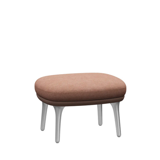 [국내재고] Ro™ Lounge Chair / 옵션-JH11 Footstool brushed aluminium legs / 패브릭/가죽 등급(상세 재질/색상 링크 참조)-CATEGORY 1 / outside uph : cat1 -fame-navy(66061) / inside uph : cat1-canvas-dark blue(0794) / base : satin polished aluminum