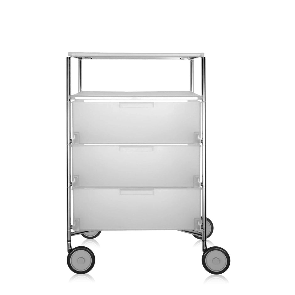 Mobil 3 Drawers / 1 Shelf (With Wheels) by Kartell #ICE