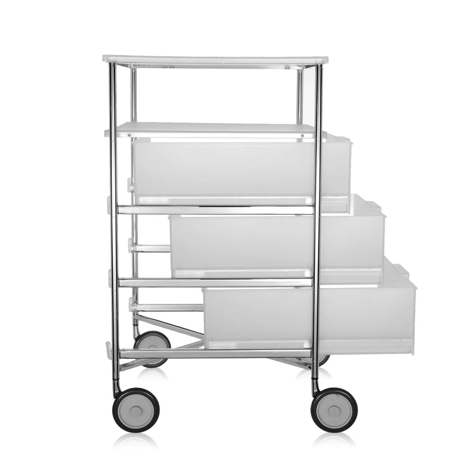 Mobil 3 Drawers / 1 Shelf (With Wheels) by Kartell #ICE