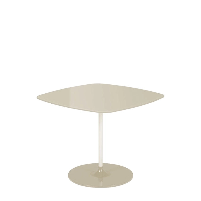 Thierry Square Side Table by Kartell #WARM/BEIGE WHITE