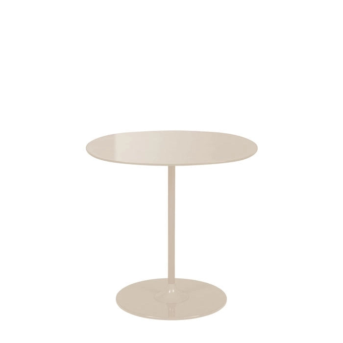 Thierry Circular Side Table by Kartell #WARM/BEIGE WHITE