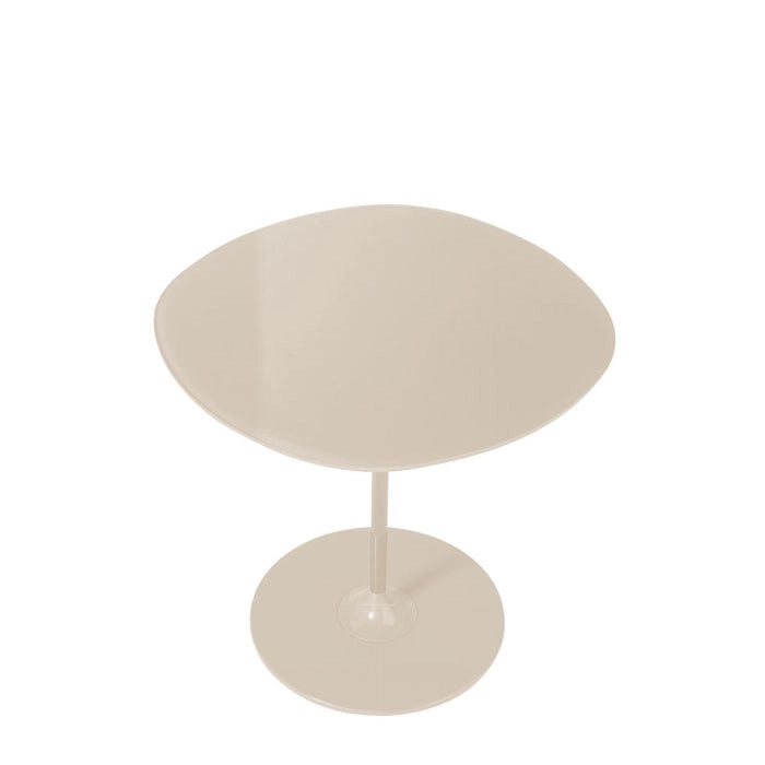 Thierry Circular Side Table by Kartell #WARM/BEIGE WHITE