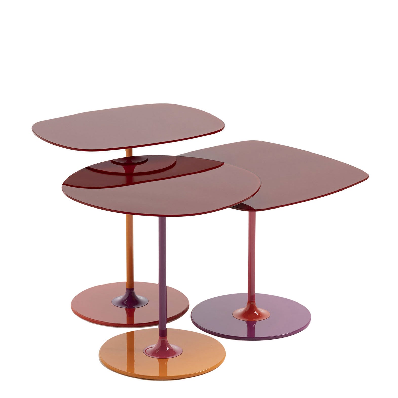 Thierry Side Table (Set Of 3) by Kartell #BORDEAUX