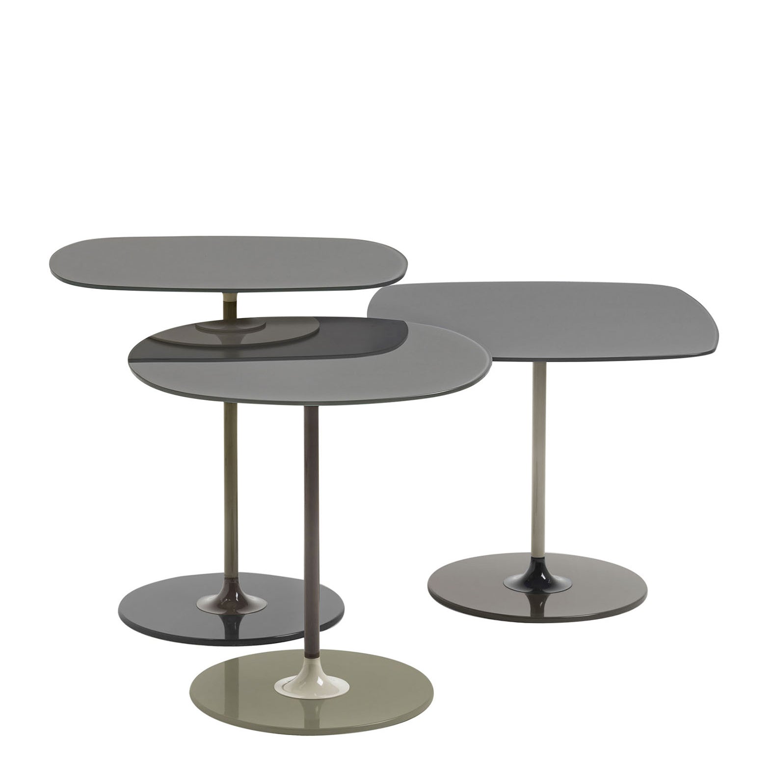 Thierry Side Table (Set Of 3) by Kartell #GREY