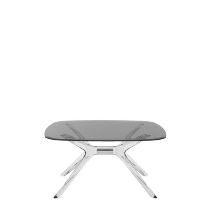 Blast Square Coffee Table by Kartell #GREY / CRYSTAL CHROME DETAIL