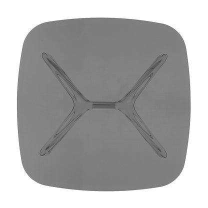 Blast Square Coffee Table by Kartell #GREY / CRYSTAL CHROME DETAIL