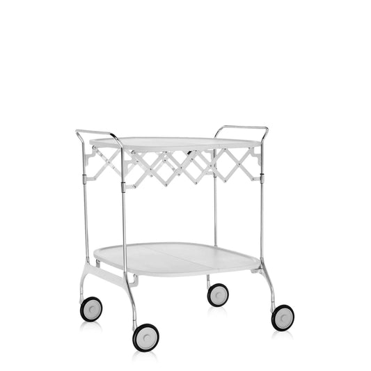 Gastone Trolley by Kartell #CREAM / CHROME