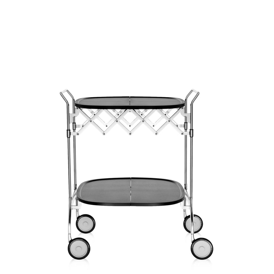 Gastone Trolley by Kartell #BLACK / CHROME