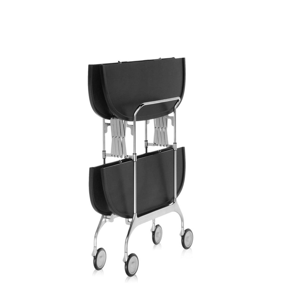 Gastone Trolley by Kartell #BLACK / CHROME