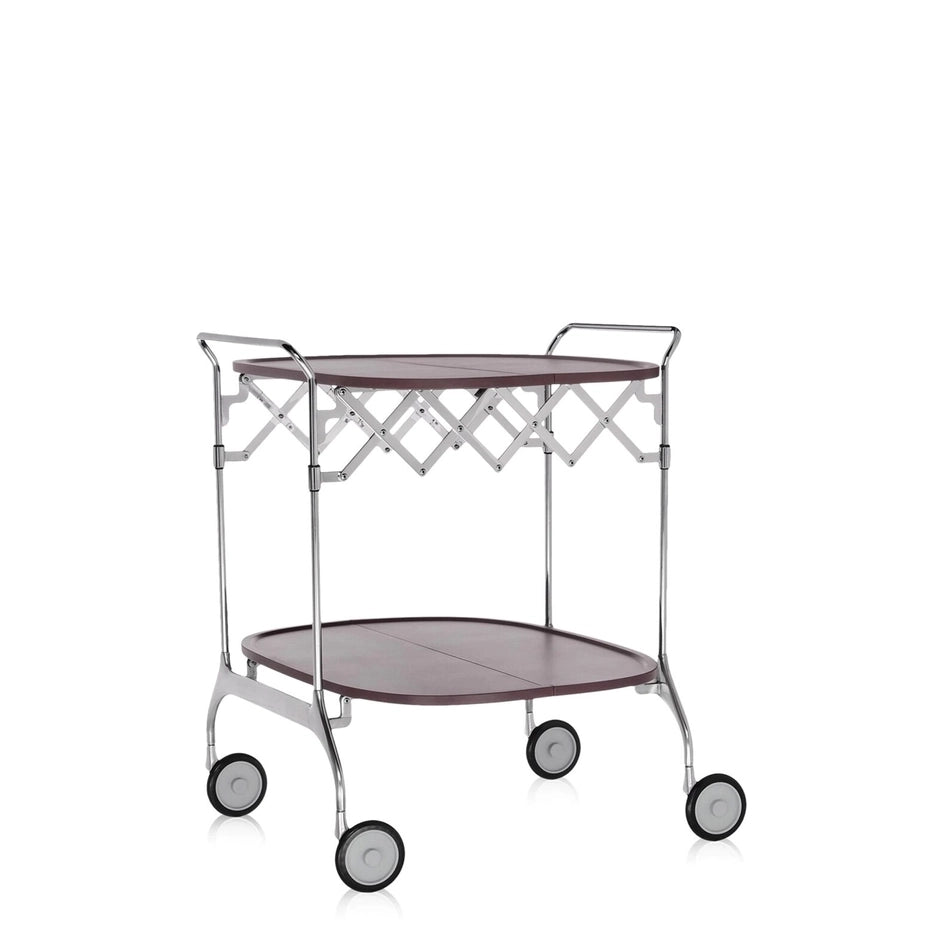 Gastone Trolley by Kartell #PLUM / CHROME