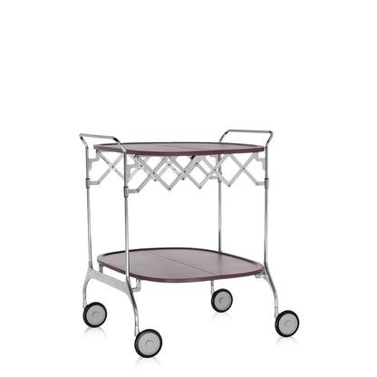 Gastone Trolley by Kartell #PLUM / CHROME