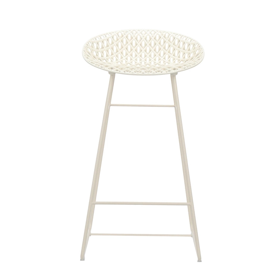 Smatrik Bar Stool by Kartell #WHITE/WHITE