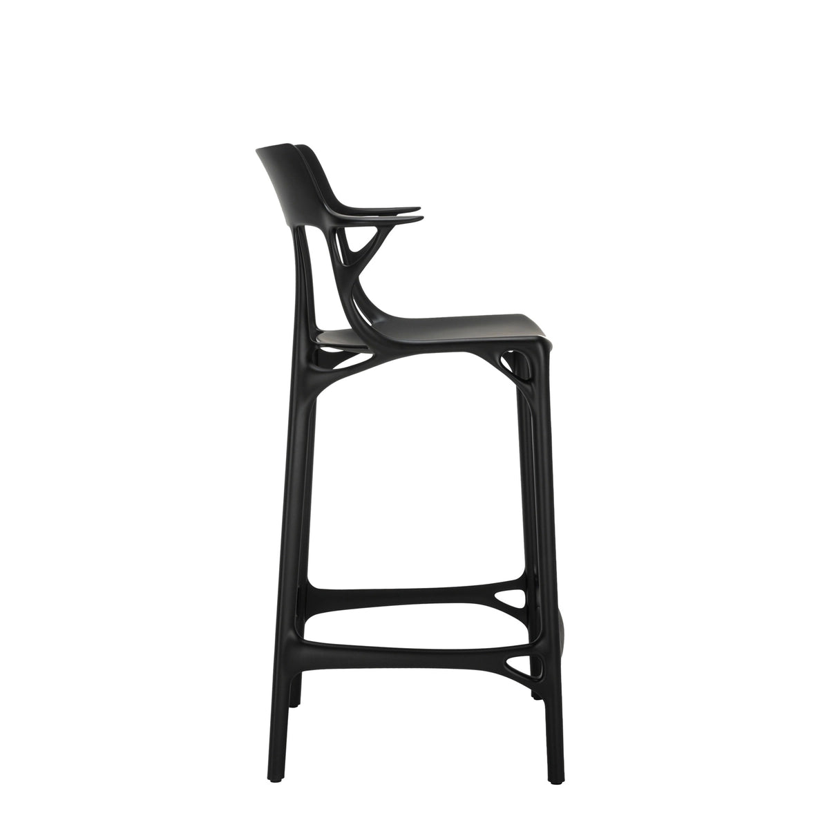 A.I. Bar Chair (Recycled) by Kartell #BLACK / 65 cm