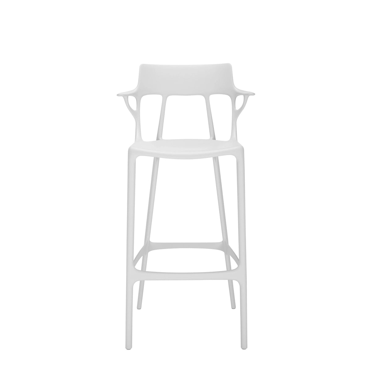 A.I. Bar Chair (Recycled) by Kartell #WHITE / 75 cm