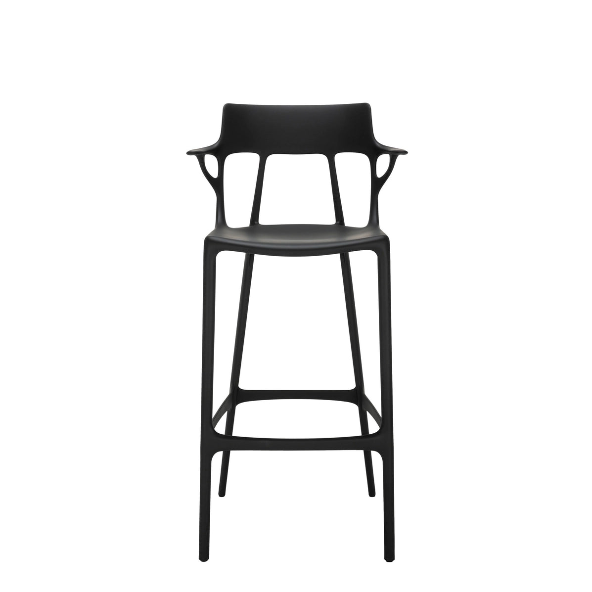 A.I. Bar Chair (Recycled) by Kartell #BLACK / 75 cm