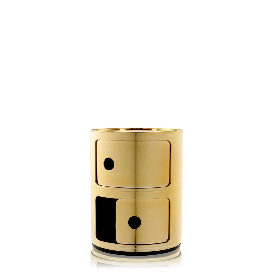 Kartell ゴールドクリスタルトレイ 46x32cm Componibili Metal (Ø32 X H40) by Kartell – TRDST