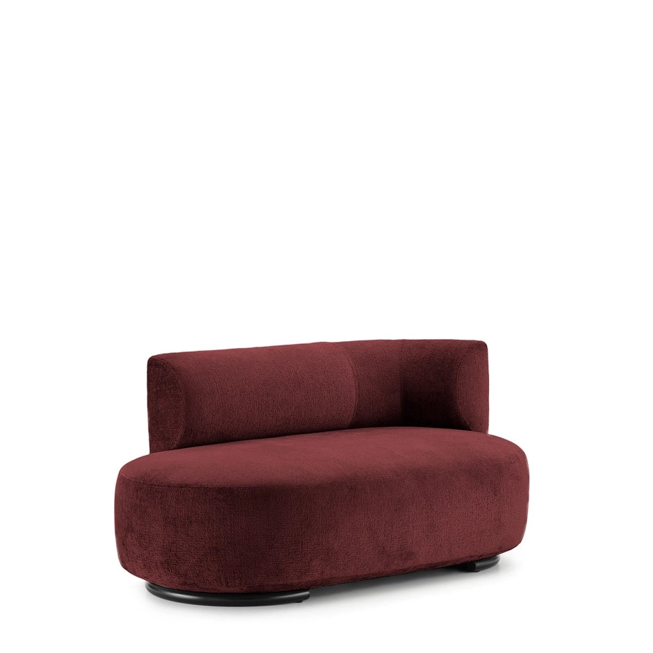 K-Wait Dormeuse Sofa by Kartell #CHENILLE / BORDEAUX / RIGHT