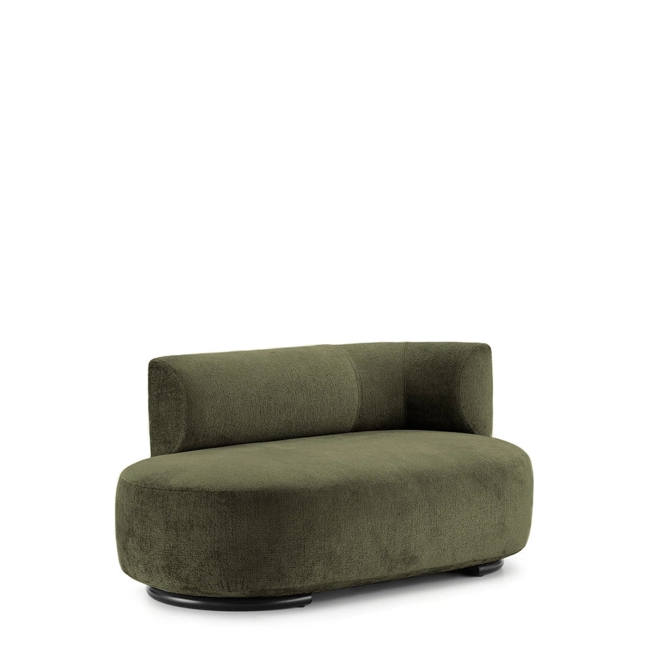 K-Wait Dormeuse Sofa by Kartell #CHENILLE / GREEN / RIGHT