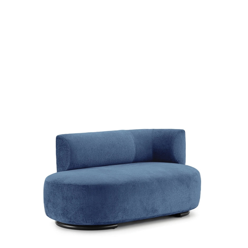 K-Wait Dormeuse Sofa by Kartell #CHENILLE / LIGHT BLUE / RIGHT