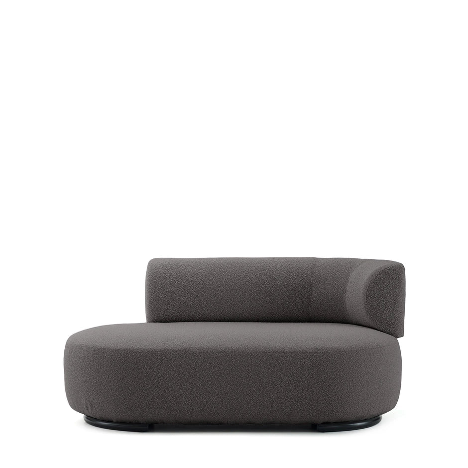 K-Wait Dormeuse Sofa by Kartell #BOUCLÈ / GREY / RIGHT