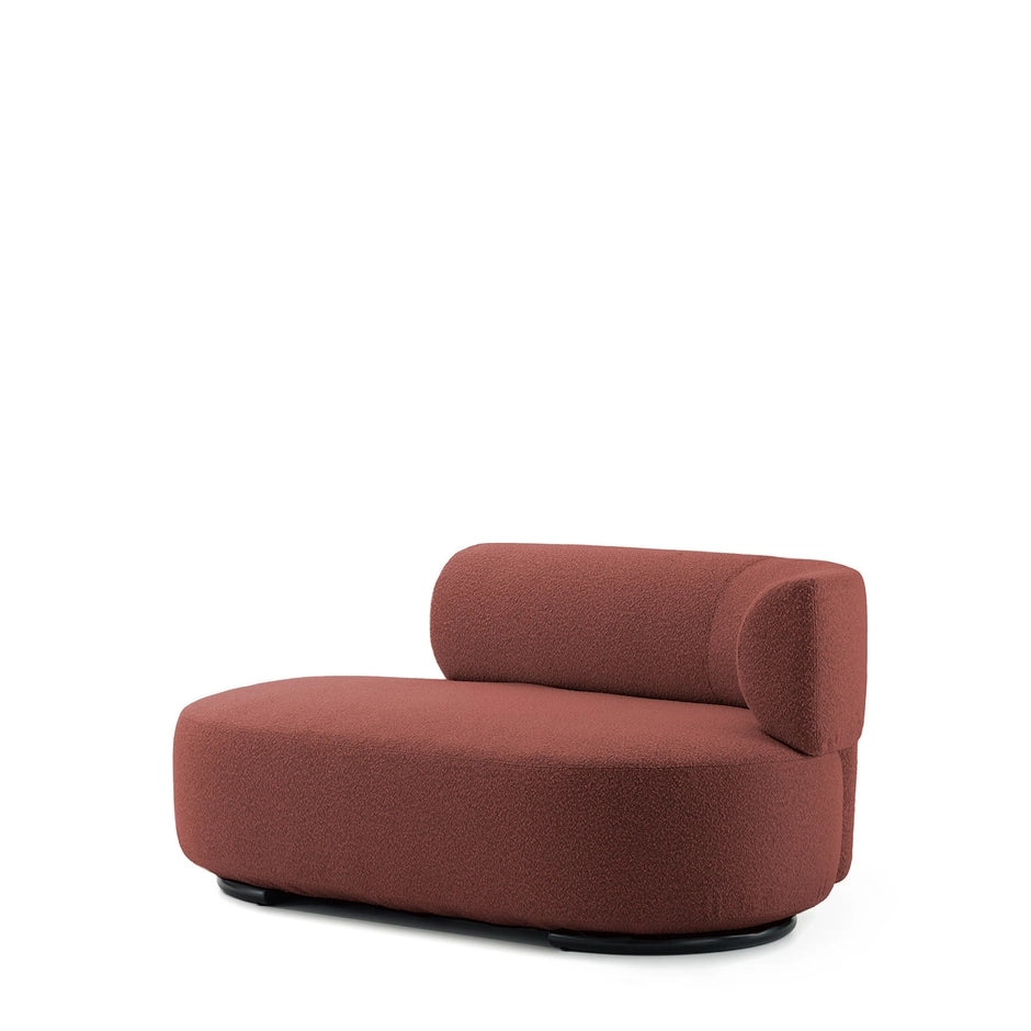 K-Wait Dormeuse Sofa by Kartell #BOUCLÈ / BRICK RED / RIGHT