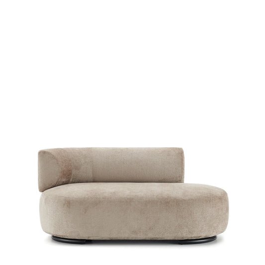 K-Wait Dormeuse Sofa by Kartell #CHENILLE / BEIGE / LEFT