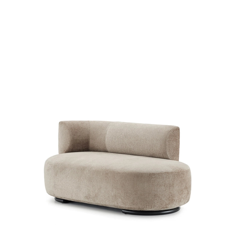 K-Wait Dormeuse Sofa by Kartell #CHENILLE / BEIGE / LEFT