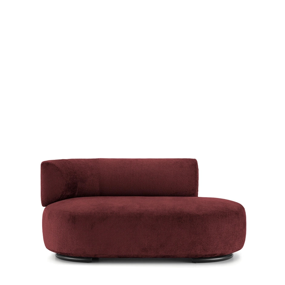 K-Wait Dormeuse Sofa by Kartell #CHENILLE / BORDEAUX / LEFT