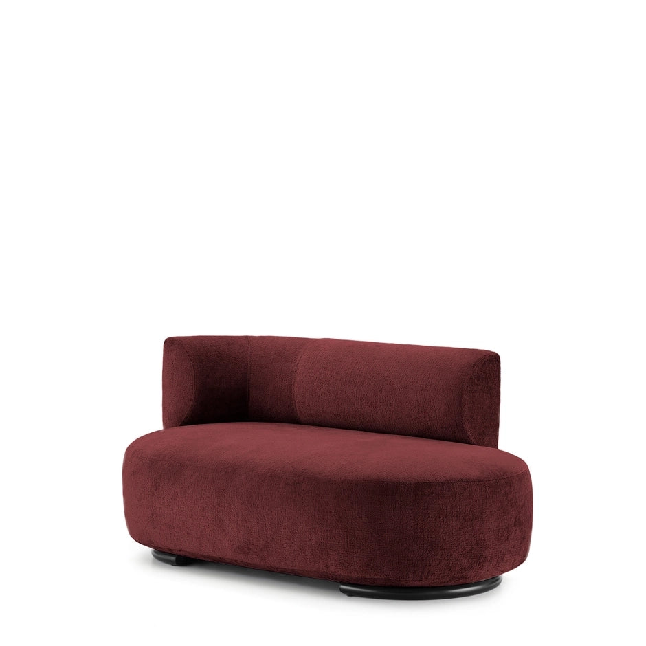 K-Wait Dormeuse Sofa by Kartell #CHENILLE / BORDEAUX / LEFT