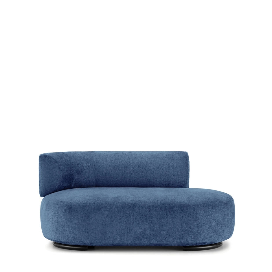 K-Wait Dormeuse Sofa by Kartell #CHENILLE / LIGHT BLUE / LEFT