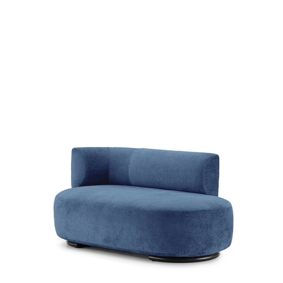 K-Wait Dormeuse Sofa by Kartell #CHENILLE / LIGHT BLUE / LEFT