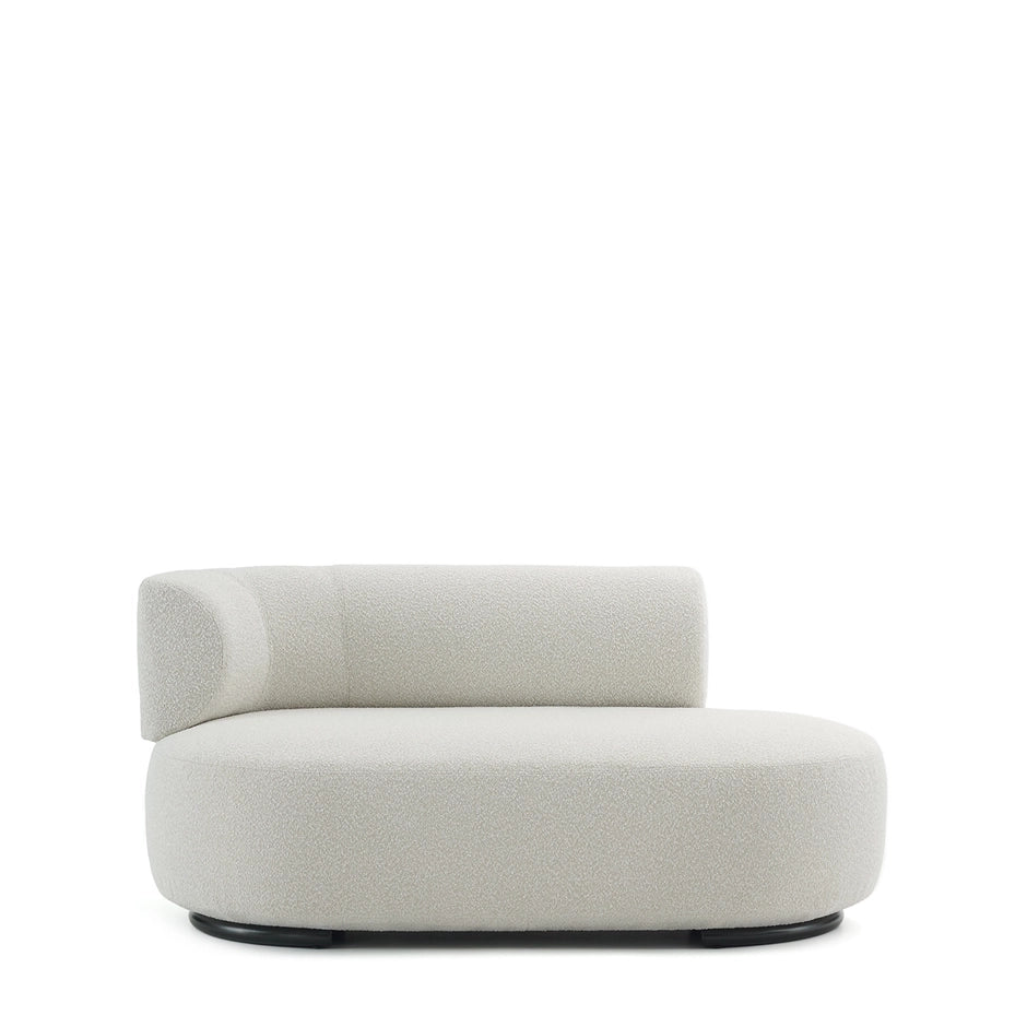 K-Wait Dormeuse Sofa by Kartell #BOUCLÈ / ECRÙ / LEFT