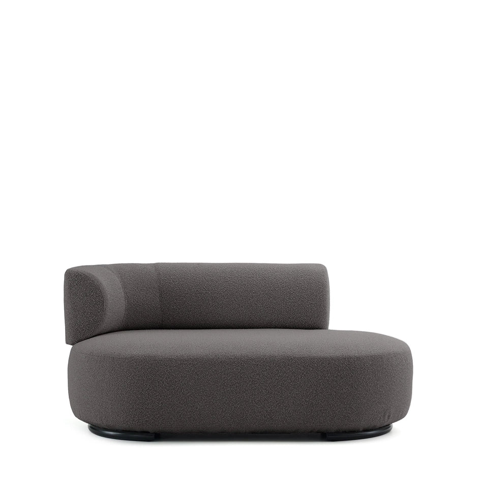 K-Wait Dormeuse Sofa by Kartell #BOUCLÈ / GREY / LEFT