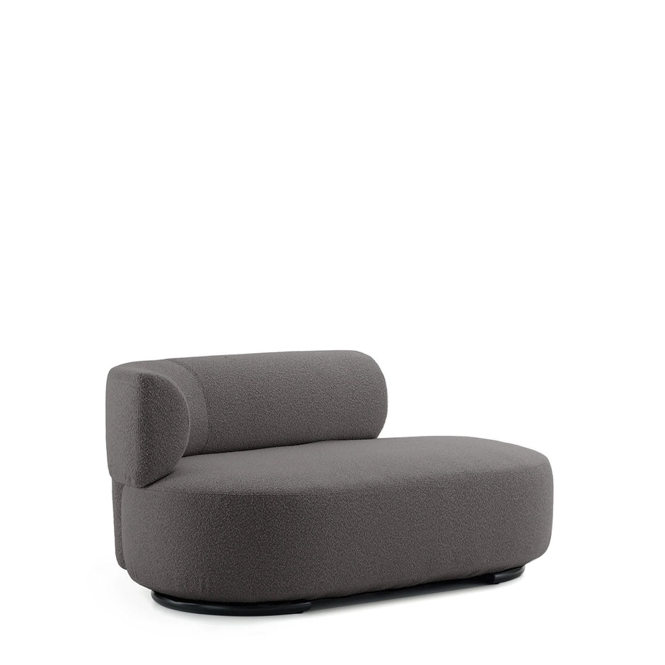 K-Wait Dormeuse Sofa by Kartell #BOUCLÈ / GREY / LEFT