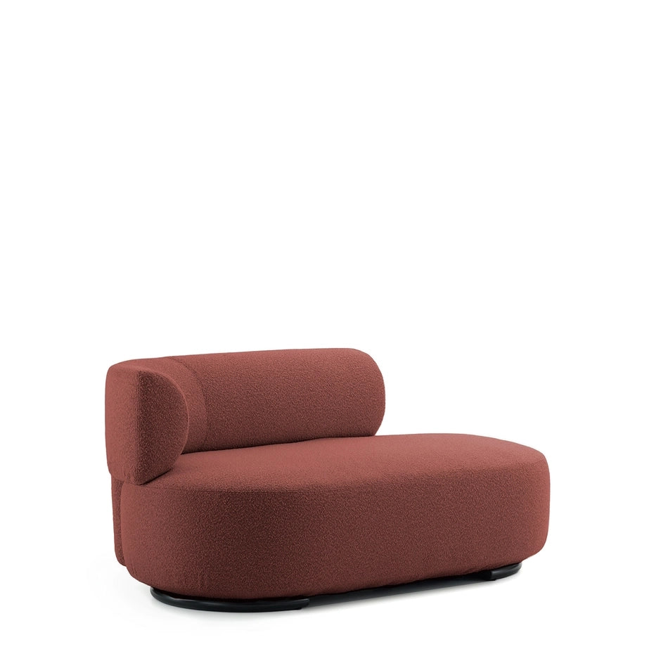 K-Wait Dormeuse Sofa by Kartell #BOUCLÈ / BRICK RED / LEFT